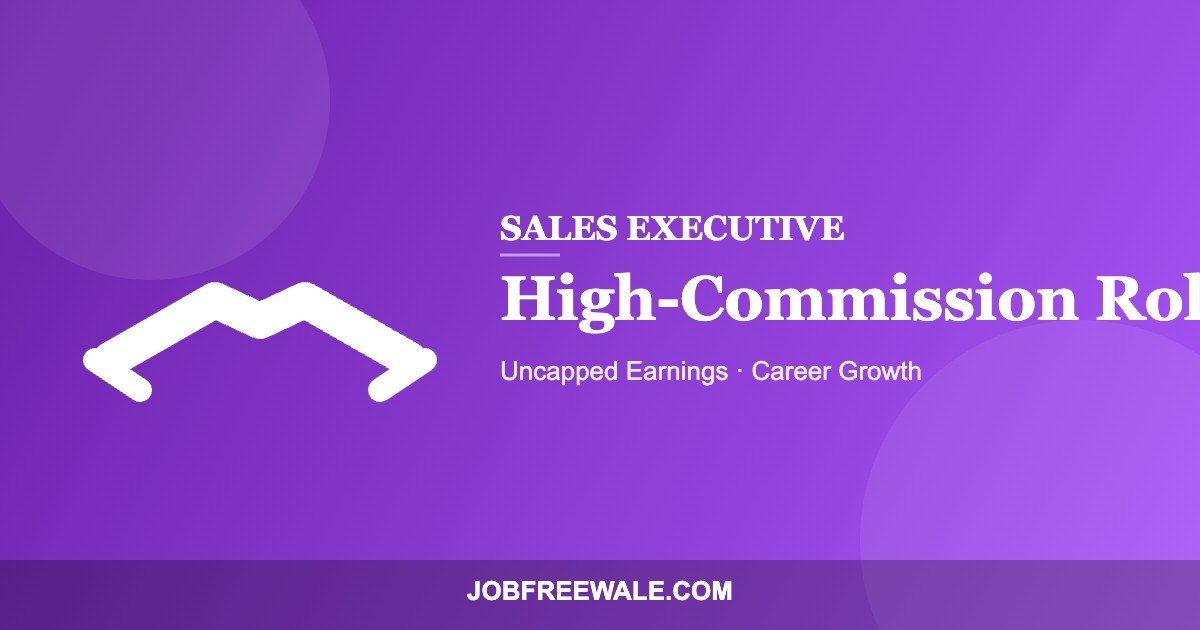 Sales Executive High-Commission Roles
